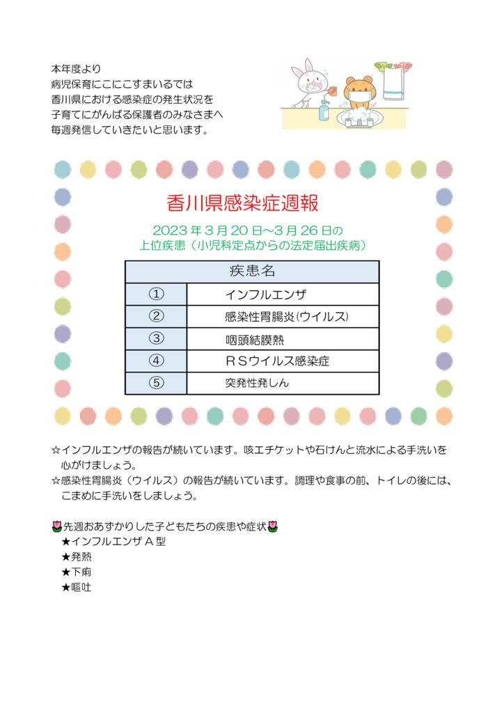 2023．3．20　病児保育感染症のサムネイル